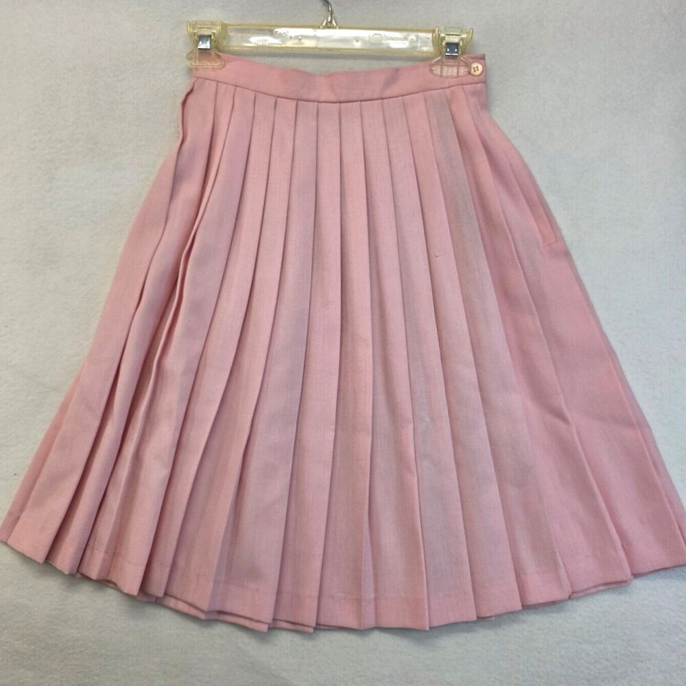 Vintage Lord Isaacs Kick Midi Skirt 6 Pink USA Fairycore 90s Romantic Deadstock